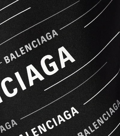 Shop Balenciaga Logo Knit Top In Black