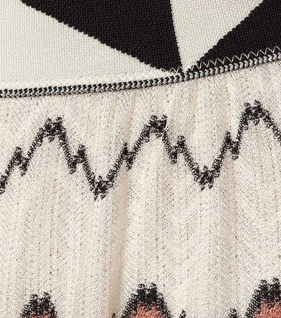 Shop Missoni Crochet Knit Wide-leg Pants In Multicoloured