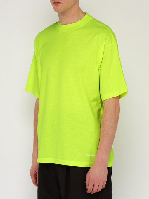 yellow balenciaga t shirt