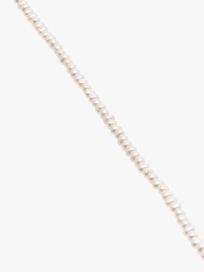 Shop Marla Aaron 14k Yellow Gold Akoya Pearl Strand 16 Inch Necklace In White