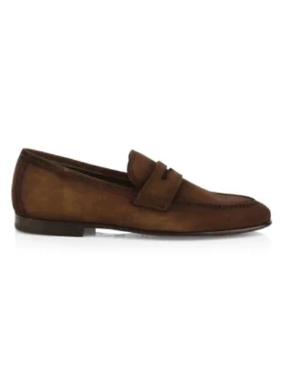 Shop To Boot New York Enzo Suede Penny Loafers In Softy Siga