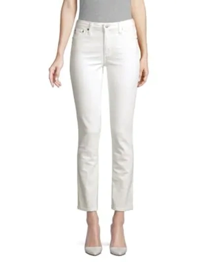 Shop Ag Mari High-rise Straight Jeans In 1 Year Tonal White