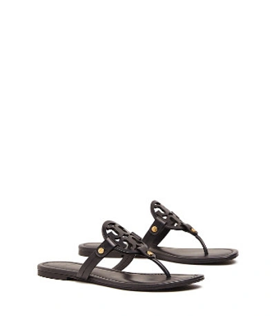 Tory Burch Miller Cut-out Flat Sandals In Brown