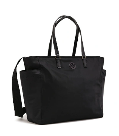 Shop Tory Burch Tilda Nylon Baby Bag In Black