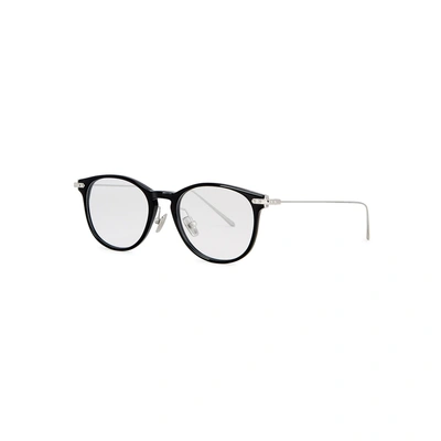 Shop Linda Farrow Luxe Black D-frame Optical Glasses
