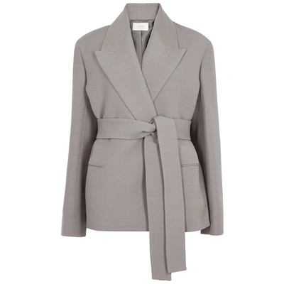 Shop The Row Jenia Grey Wool-blend Jacket