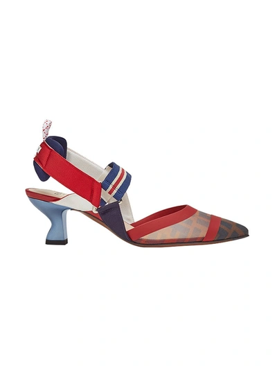 Shop Fendi Colibri Pumps In Tabacco Multi