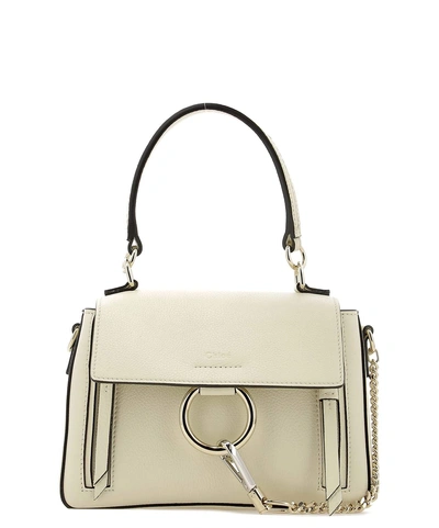 Shop Chloé Mini Faye Day Shoulder Bag In Beige