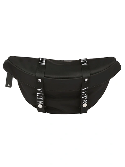 Shop Valentino Garavani Vltn Belt Bag In Black