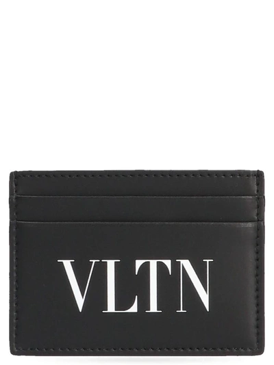 Shop Valentino Garavani Vltn Card Holder In Black