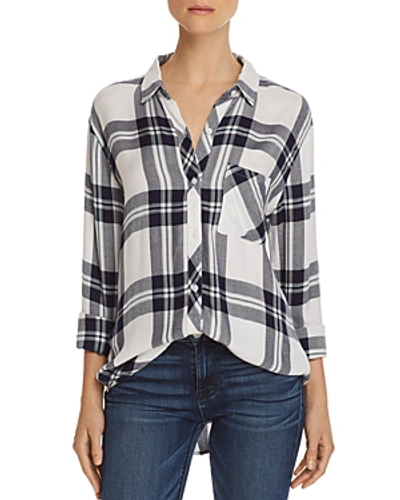 Shop Rails Hunter Plaid Shirt In White Navy Forest