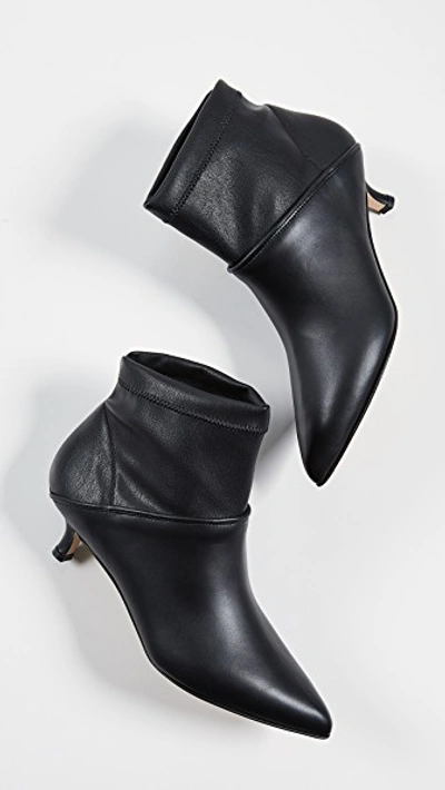 Shop Tibi Jean Booties In Black