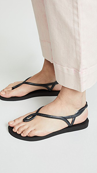 luna havaianas black