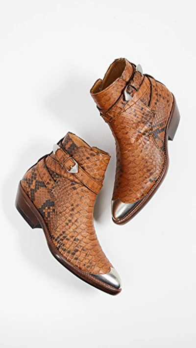 Shop Isabel Marant Donee Boots In Cognac