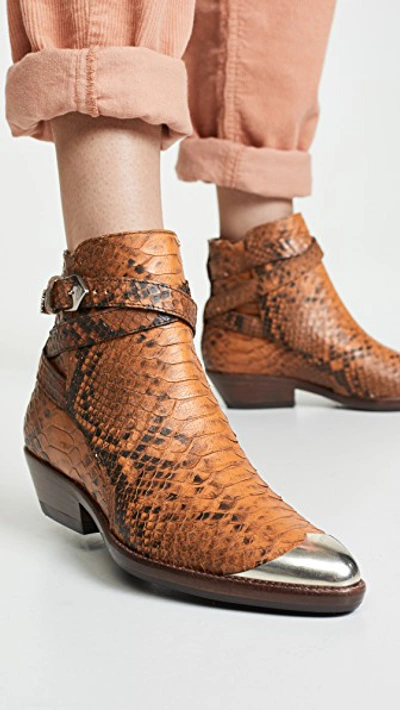 Shop Isabel Marant Donee Boots In Cognac