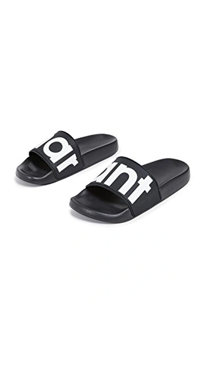 Shop Isabel Marant Howee Slides In Black