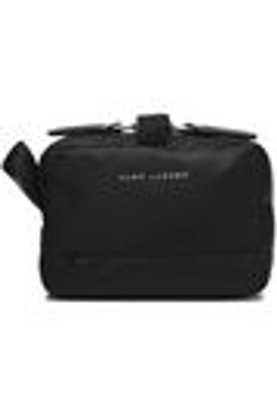 Shop Marc Jacobs Leather-trimmed Shell Cosmetics Case In Black