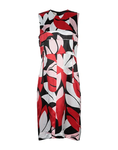 Shop Marni Knee-length Dress In Red