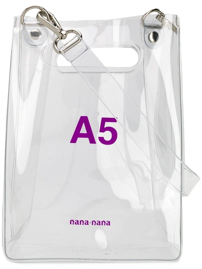 Shop Nana-nana A5 Shoulder Bag - White