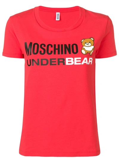 Shop Moschino Teddy Bear T-shirt - Red