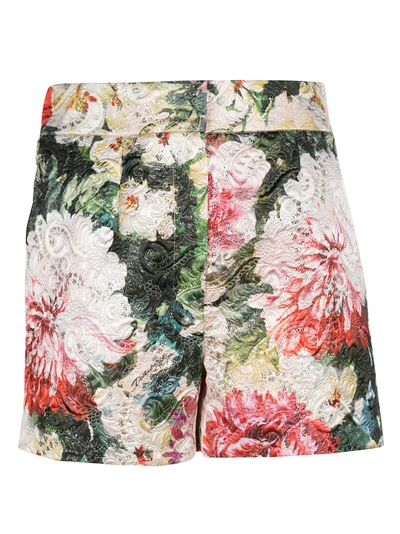 Shop Dolce & Gabbana Floral Shorts In Papaveri/fiori F. Nero