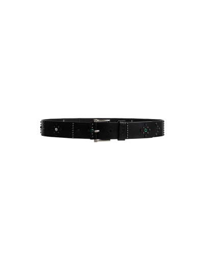 Shop Diesel Leather Belt In Black