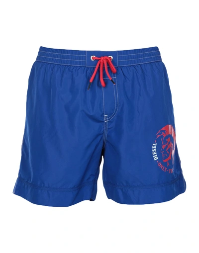 Shop Diesel Swim Shorts In Blue
