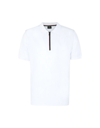 Shop Ps By Paul Smith Polo Shirts In White