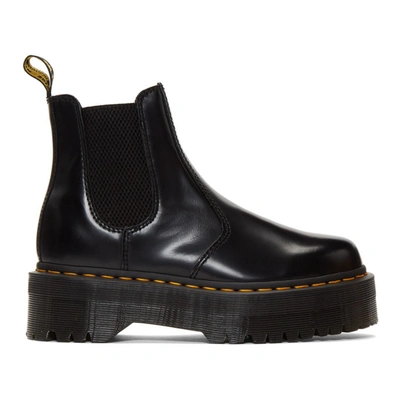 Shop Dr. Martens' Dr. Martens Black 2976 Quad Platform Chelsea Boots