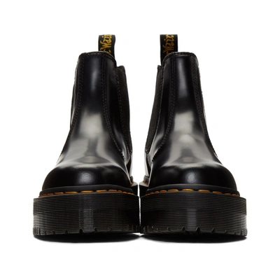 Shop Dr. Martens Black 2976 Quad Platform Chelsea Boots