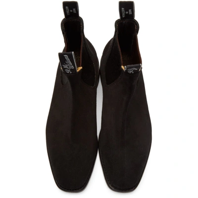 Shop R.m.williams R.m. Williams Black Suede Comfort Rm Boots