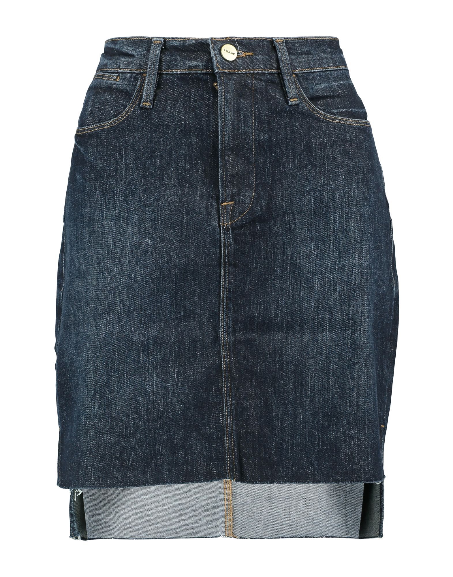 Frame Denim Skirt In Blue Modesens