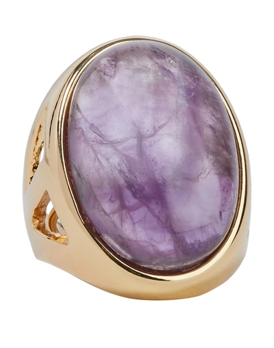Shop Kenneth Jay Lane Ring In Purple