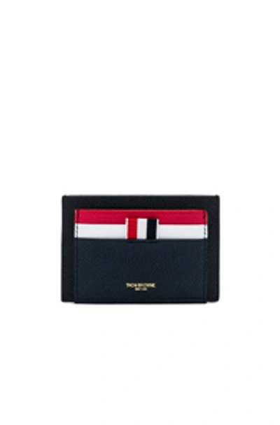 Shop Thom Browne Double Sided Cardholder In Blue. In Red, White & Blue