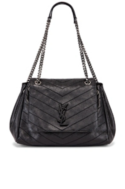 Shop Saint Laurent Nolita Bag In Black