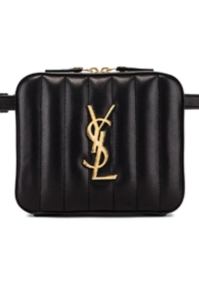 Shop Saint Laurent Vicky Belt Bag In Black