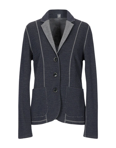 Shop Capobianco Blazer In Dark Blue