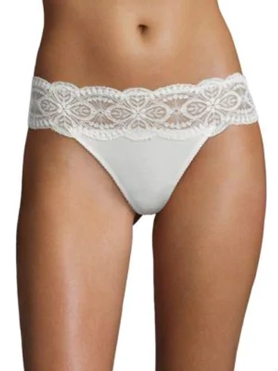 Shop Cosabella Women's Sonia Lowrider Thong In Moon Ivory