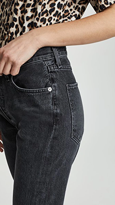 Shop Agolde Hi Rise Jamie Classic Jeans In Tonic