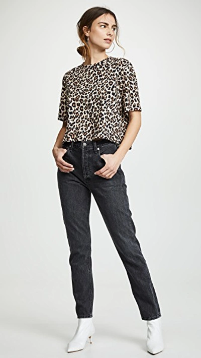 Shop Agolde Hi Rise Jamie Classic Jeans In Tonic