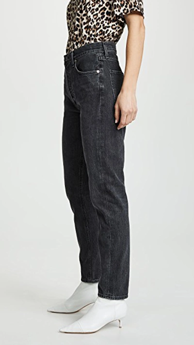 Shop Agolde Hi Rise Jamie Classic Jeans In Tonic