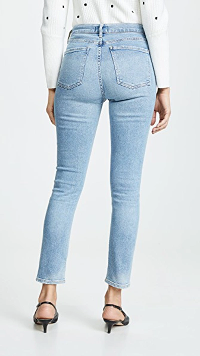 Shop Agolde Hi Rise Nico Slim Fit Jeans In Embark