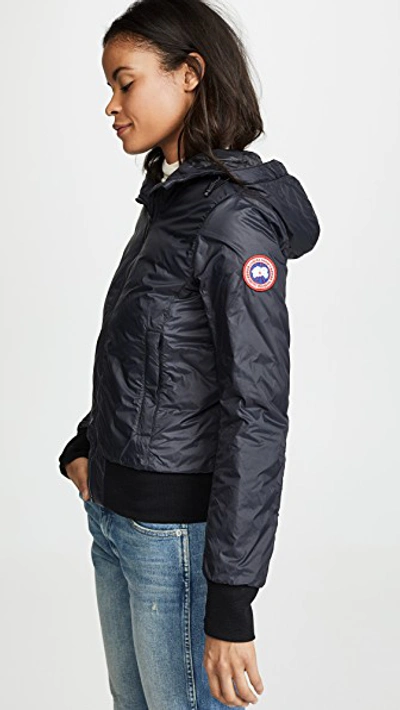 Shop Canada Goose Dore Hoodie Jacket In Black