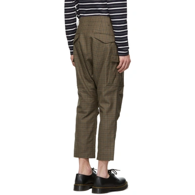 Shop Junya Watanabe Brown Wool Cargo Pants In 1 Brown/kak