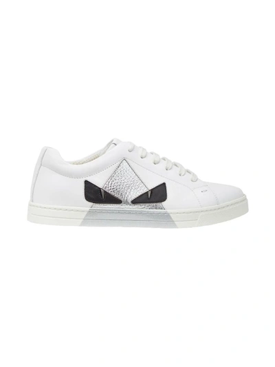 Shop Fendi Bag Bug Low-top Sneakers In B White+nero