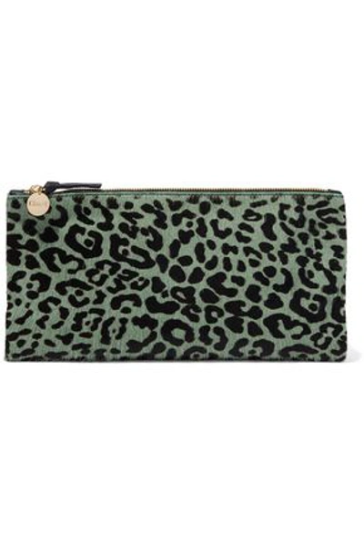 Shop Clare V . Woman Calf Hair Clutch Animal Print