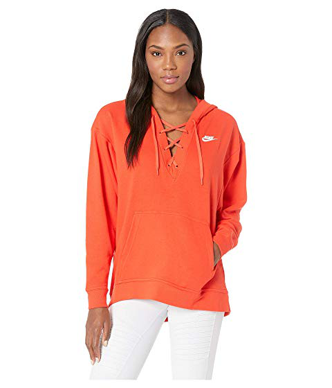 nike lace up sweatshirt