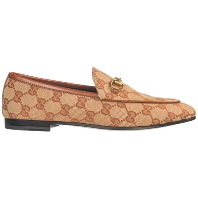 Shop Gucci Women's Loafers Moccasins  Jordaan In Brown