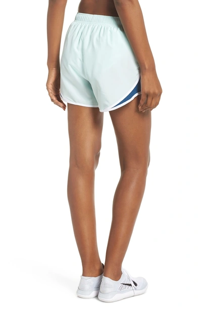 Shop Nike Dry Tempo Running Shorts In Igloo/ Blue Force/ White