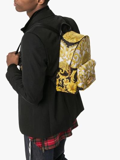 Shop Versace Rucksack Mit Medusa-print In Multicoloured